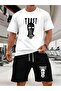 Trust Nobody Printed T-Shirt - Shorts Sports Tracksuit Set