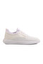 White Lace-Up Men's Casual Shoes - 3