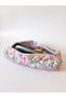 Purple Floral Hair Tongs Straightener Case Large Travel Bag Compatible for Airwrap Airstrait