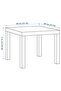 LACK Side table, white stained oak effect, 55 x 55 cm - 7