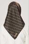 Nostalji Tivil Silk Scarf Ist 8519 - 01 Black Mixed Pattern - 3