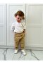 Summer White T-Shirt Cotton Pantalon Bottom Top Set - 3