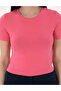 Pink Regular Fit Crop T-Shirt 50306945-Vr041 - 6