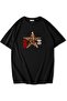 Women's Oversized Ciao Leopard Star Patterned T-Shirt