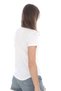 Women's V-neck Viscon T-shirt-white - 3