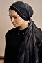 Cotton Silk Pearl Shawl - Black - 4