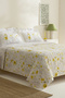 Rosella 100% Cotton Single Duvet Cover Set Yellow