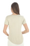 Extra Soft Viscose T-Shirt-Beige - 3