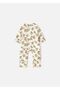 Baby Boy Jumpsuit Pajamas Cream 1710 - 2