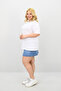Women's Large Size Short Sleeve Crew Neck Oversize T-Shirt 1963-25 - 5