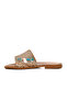 Beige Stone Embroidered Thin Sole Lightweight Women's Slippers 246048   Z - 2