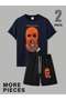 More Money Printed Shorts T-Shirt Bottom - Top Set