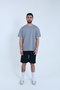 Men's Black Parachute Fabric (Woven) Shorts with Side Pocket Detail and Elastic Waist Bermuda - 2