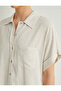 Women's Short Sleeve Shirt 4sak60026pw Beige - 5