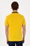 Men's Slim Fit Polo Neck Yellow Basic T-Shirt 50298010-Vr094 - 5