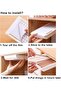 Large Size Hidden Drawer Under Desk Adhesive Makeup Box Money Storage Pen, Brush Jewelry Organizer - 2