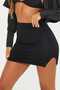 Women's Side Slit Mini Sexi Short Skirt with Elastic Waist New Season