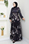 Women's Printed Pleated Belted Dress