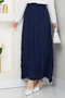 Women's Elastic Waist Crush Crinkle Skirt - 3