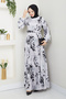Women's Printed Pleated Belted Dress - 3