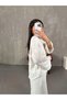 Women's White Tassel Detailed Tie-Up Premium Linen Shirt - 8