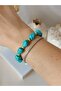 Squeeze Turquoise Natural Stone & Elephant Detail Glory Bracelet - 4