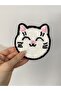 Cat and paw punch 2-piece coaster set - 2