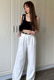 White Palazzo Trousers - 5
