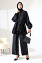 Girl Karakel Fabric Black Shirt and Pants Techniques - 3
