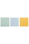 PEPPRIG Microfiber cloth, green blue/yellow, 28 x 28 cm