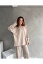 Modal fabric women's tracksuit set, (wide fit) o Oversized cut - soft fabric, modern design - 3