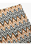 Bürümcük Fabric Patterned High Waist Wide Leg Pants - 5