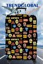 Suitcase Suitcase Protective Case Airports Patterned - 7