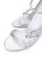 Women's Vegan Lame Heeled Shoes - 4