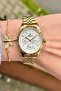 Steel Cord Women's Wrist Watch +Bracelet - 4