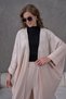 Women's Floral Embroidered Linen Bat Sleeve Double Set - 6