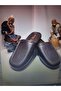 Men's Brown Faux Leather House Slippers - 4