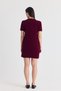 Burgundy Ribbon Detail Knitwear Dress 2117 - 5
