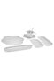 Florist 30 Pieces Porcelain Breakfast Serving Set for 6 Persons - 9