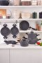 Biogranit Eliz V2 10 Piece Cookware Set Black