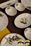 Olive Branch 16 Pieces Porcelain Breakfast Set for 6 Persons