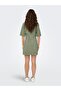 Women's 100% Cotton Button Short Dress - 15338780 - 3