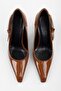 Women's Myra Tan Patent Leather Belt Buckle Stiletto - 3