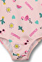 Patterned Girl's Swimsuit - 3