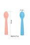 Children's Silicone Feeding Spoon2 Pieces Silicone Baby Feeding Spoon Bpa Free, Food Grade, Soft Tip, Safe Use / Pink Color - 2