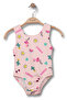 Patterned Girl's Swimsuit - 2