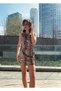 Women's Leopard Print Satin Dress Mini Short Sleeveless Stylish Trend Invitation Dress