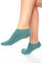 Bamboo Women's Sneaker Water Green Socks Seamless Invisible Ankle Sports Socks Premium 4-Pack - 6