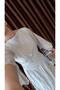 Gray Dress with Waist Belt Detail - 4