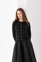 Button Detail Long Sleeve Cardigan, Stylish Comfortable Transitional Cardigan, Biscuit Neck Cardigan, Cardigan, Cotton Cardigan - 6